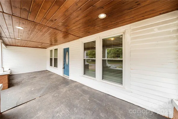 a view of a backyard of a house