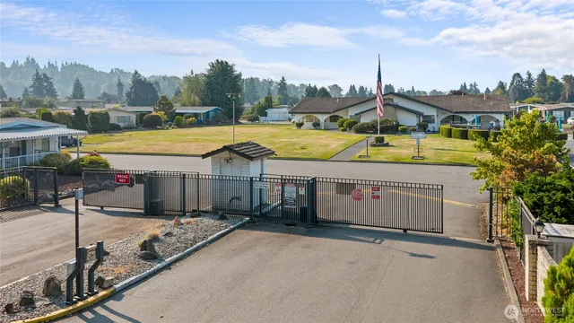 a view of a house with a outdoor space