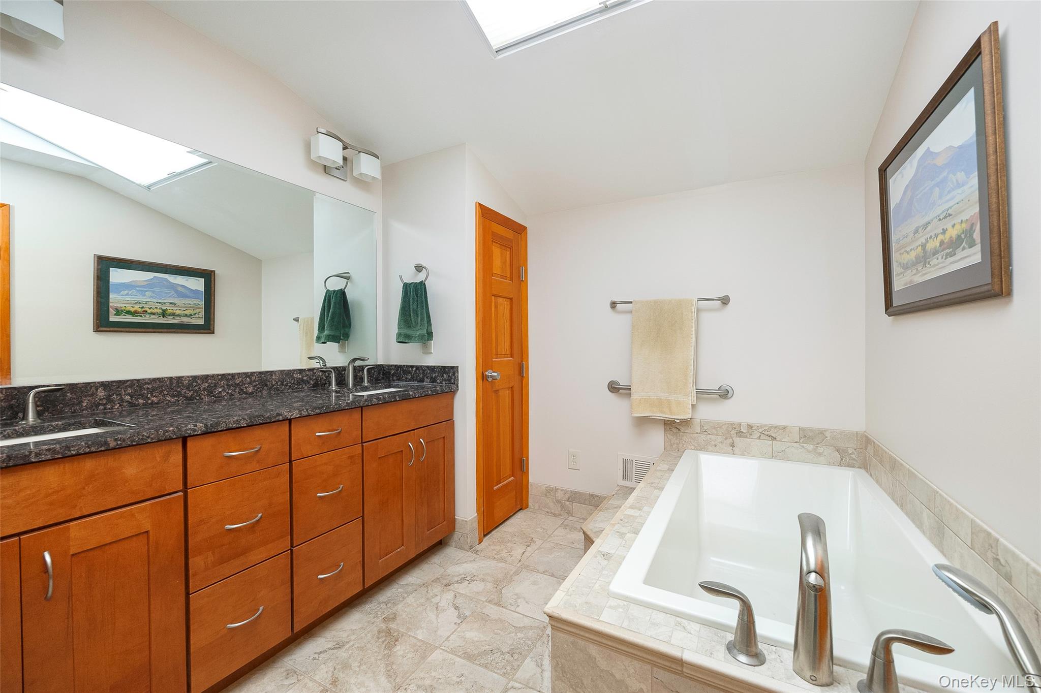 2 English Way Pleasant Valley, NY 12569 - Photo 18 of 32 a spacious bathroom with a granite countertop tub sink and mirror