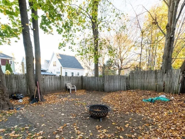 a backyard of a house