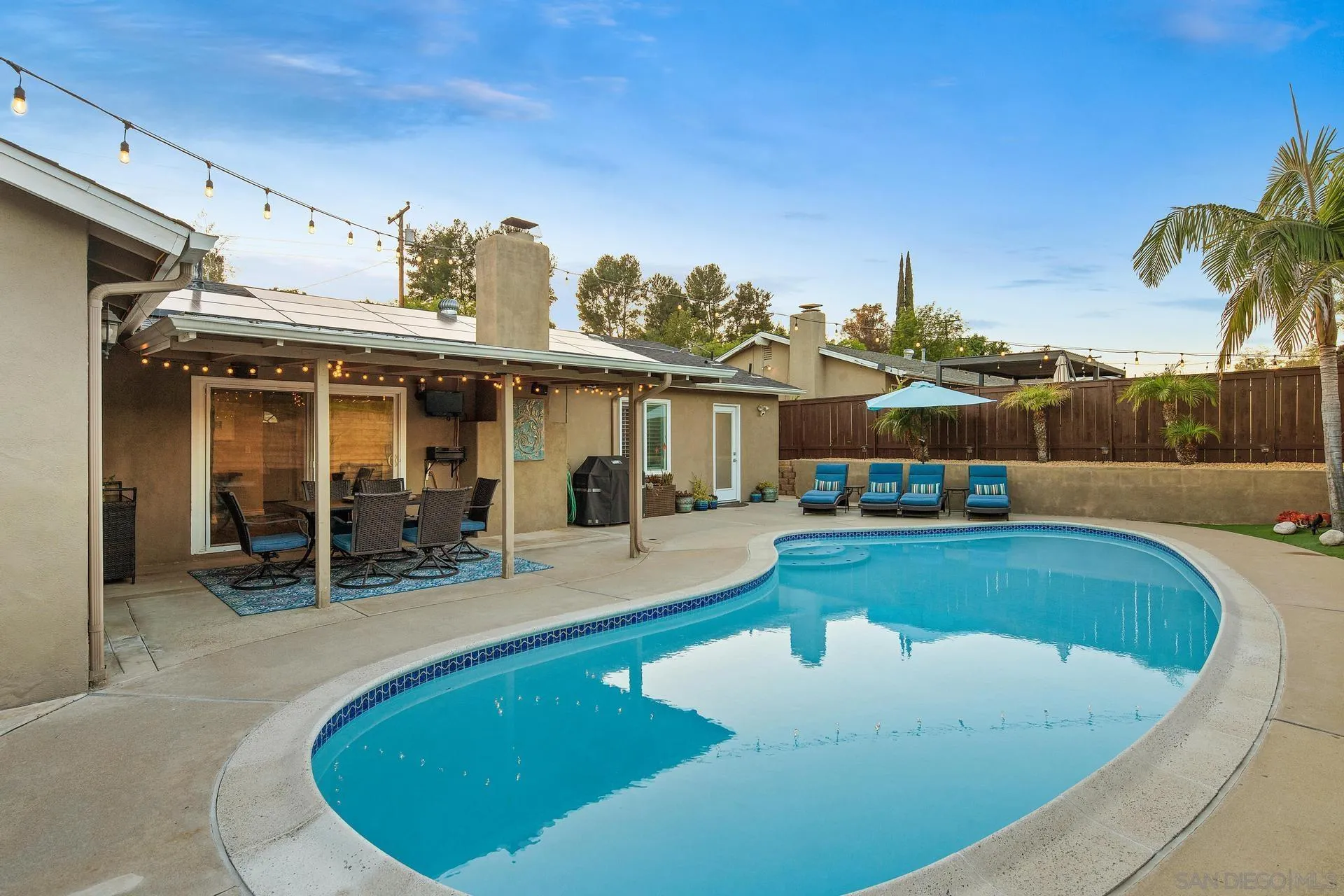 14161 Halper Road Poway, CA 92064 - Photo 59 of 64 a view of a swimming pool with lounge chair