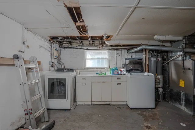 a view of storage and utility room