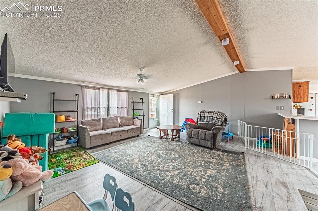 36 Valley Circle Guffey, CO 80820 - Photo 10 of 40 a living room with furniture and a flat screen tv