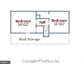 10628 South Dunmoor Drive Silver Spring, MD 20901 - Photo 30 of 30 Upper Level floor plan
