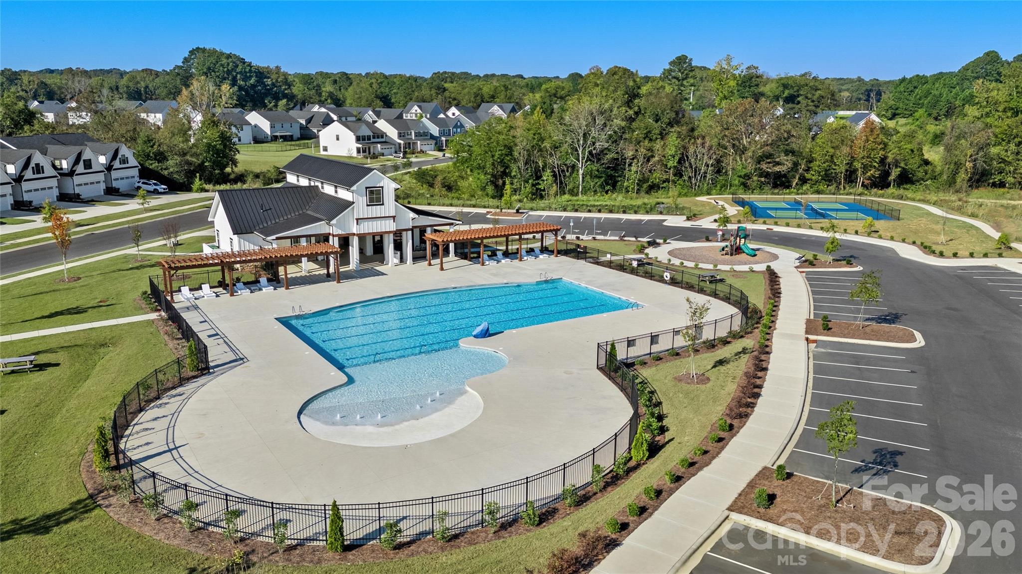 1020 Bracken Hill Road Indian Trail, NC 28079 - Photo 17 of 28 an aerial view of a house with outdoor space