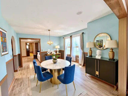 a view of an outdoor space and a yard