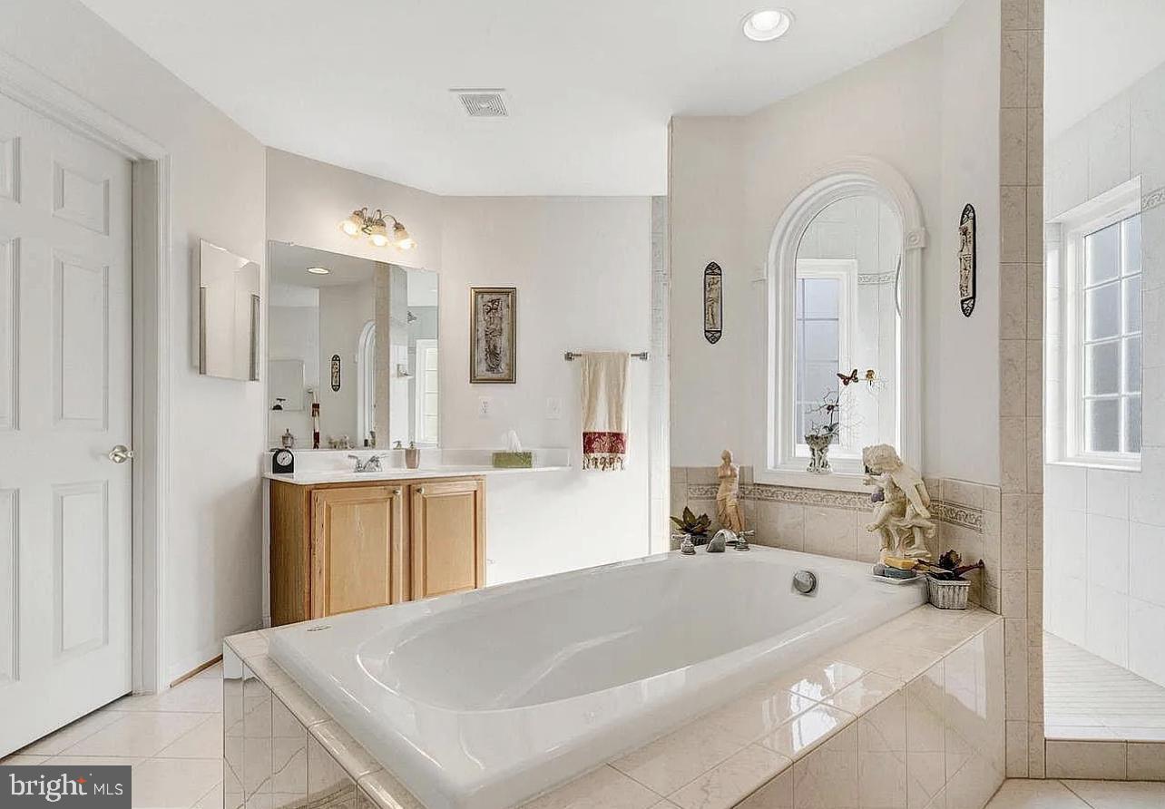 842 Kingsbrook Road Culpeper, VA 22701 - Photo 18 of 24 a bathroom with a tub sink and mirror