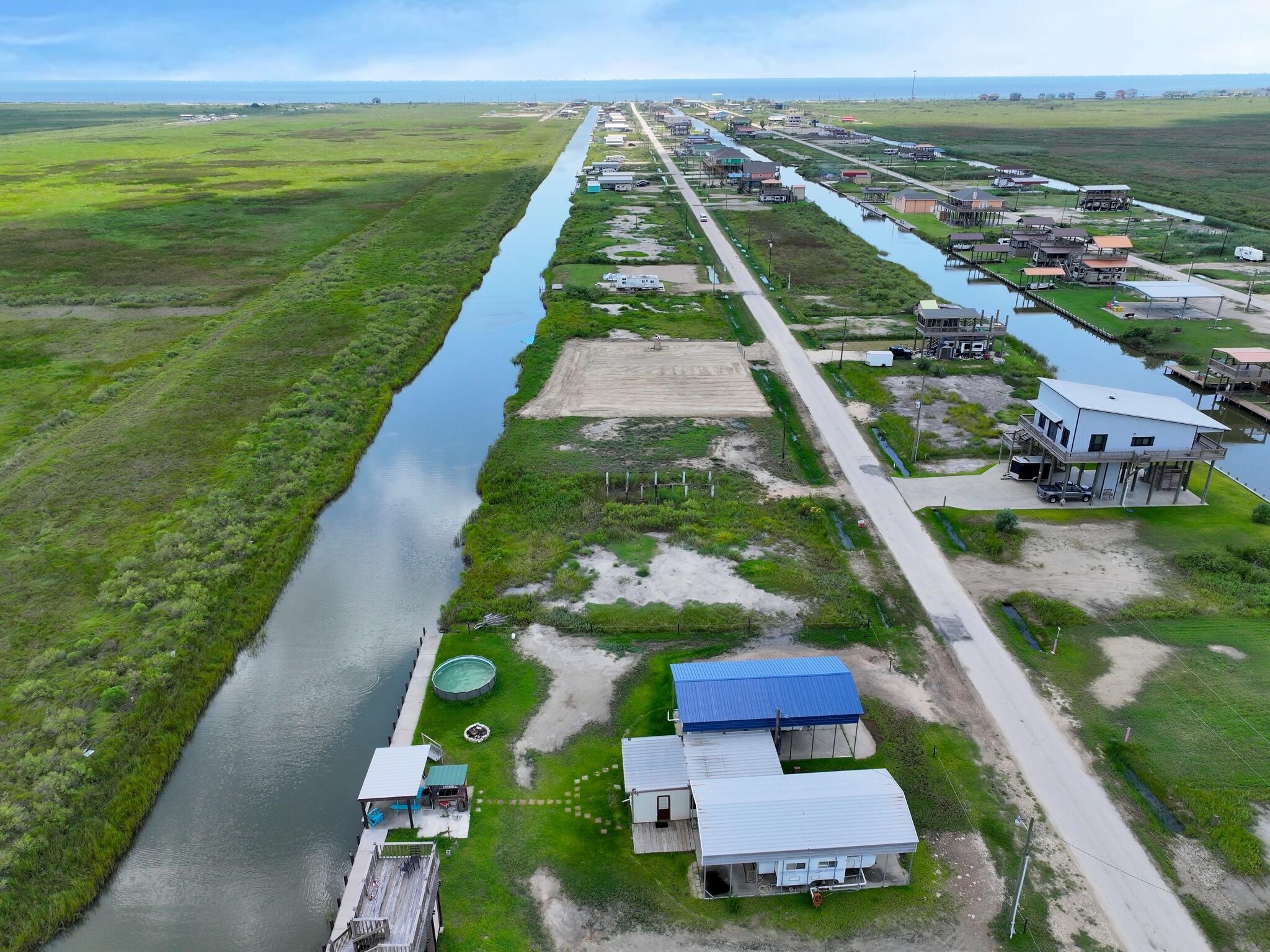 1392 Mabry Port Bolivar, TX 77650 - Photo 22 of 25 an aerial view of a house