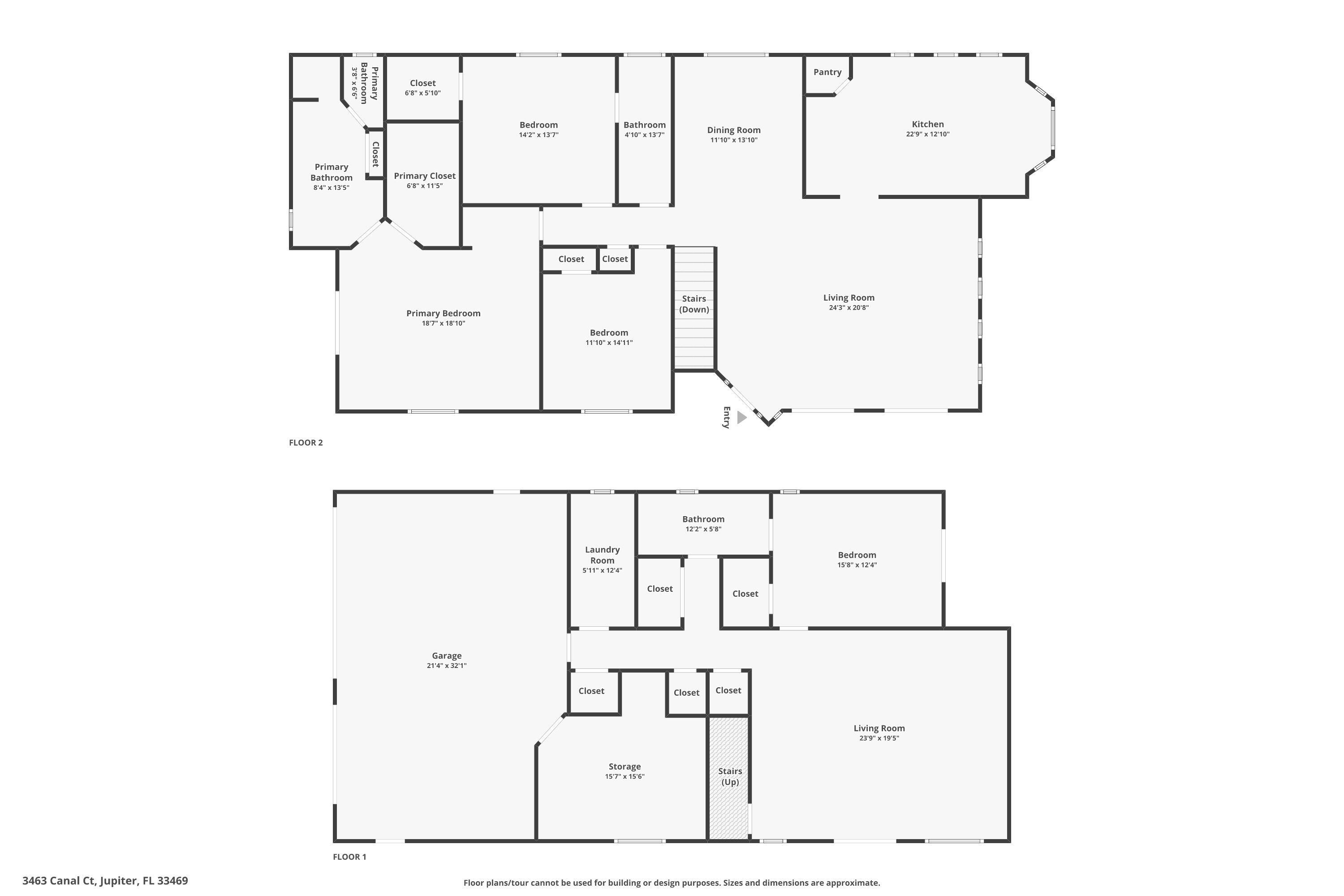 3463 Canal Court Jupiter, FL 33469 - Photo 60 of 62 Floor Plan