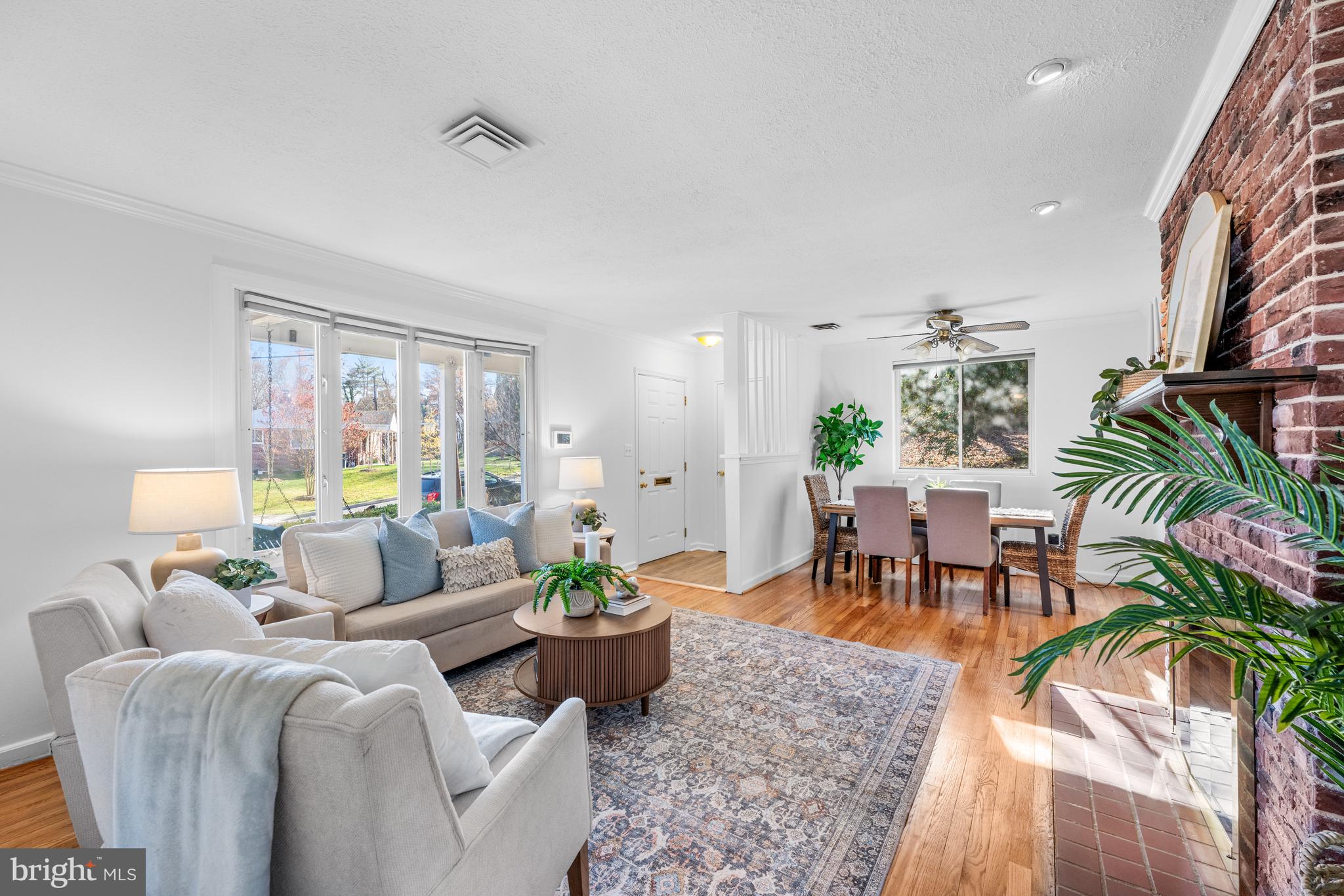 Hardwood floors throughout home