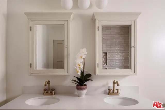 a view of a hallway with dining area