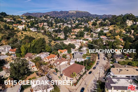 an aerial view of a city