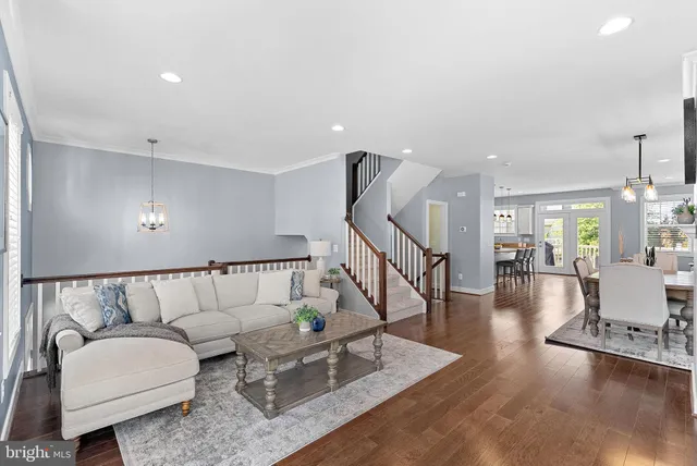 a view of a livingroom with furniture and window