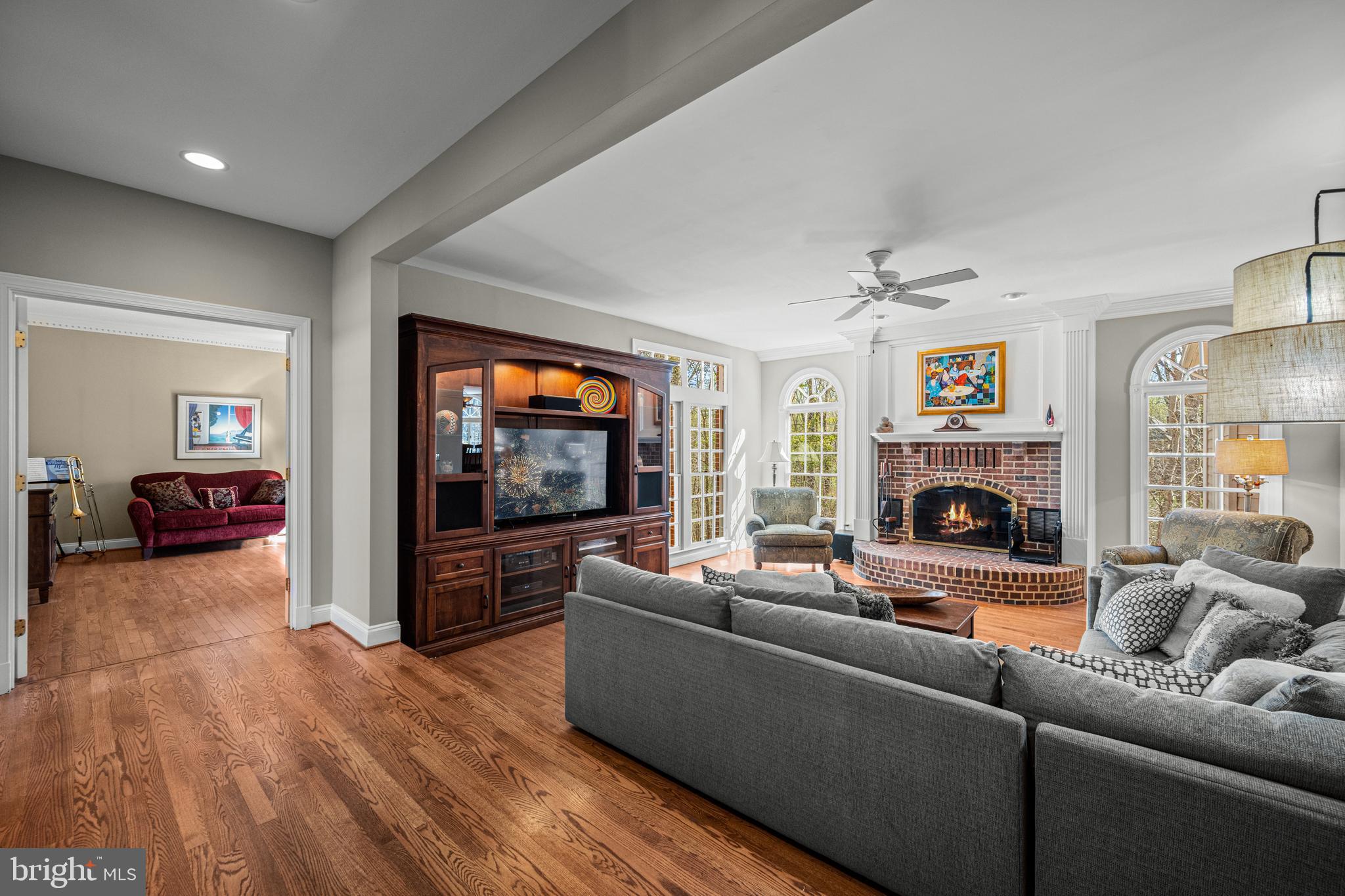 1206 Crystal Ridge Road Marriottsville, MD 21104 - Photo 23 of 72 a living room with furniture and a fireplace
