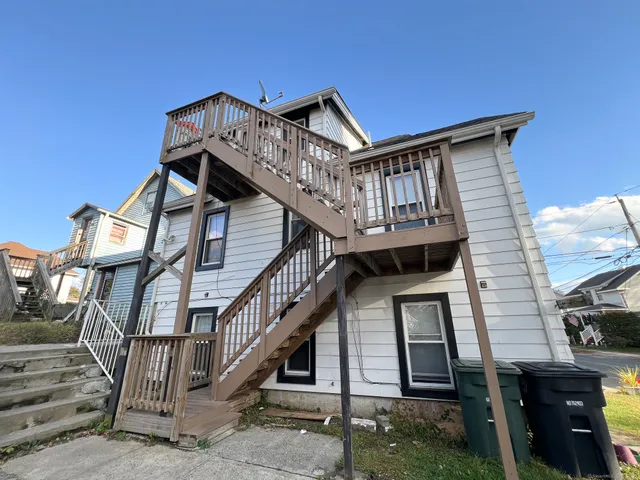 a view of a house with a deck