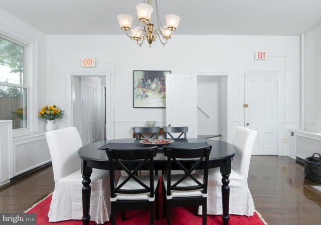 706 E Street Southeast Washington, DC 20003 - Photo 6 of 19 a view of a dining room with furniture and chandelier