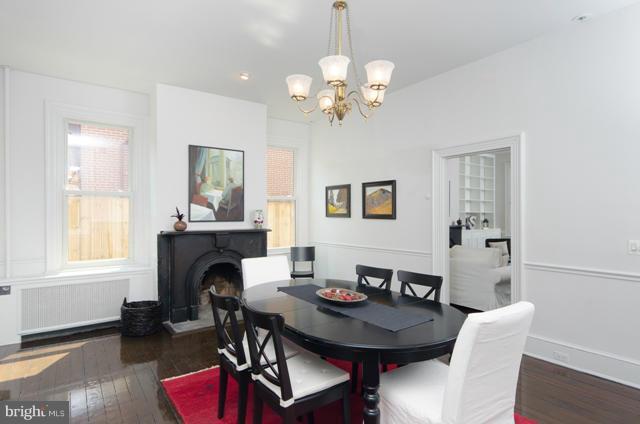 706 E Street Southeast Washington, DC 20003 - Photo 8 of 19 a view of a dining room with furniture window and wooden floor