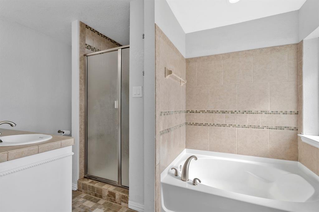 319 Hawk Ridge Decatur, TX 76234 - Photo 16 of 38 a bathroom with a tub and a sink