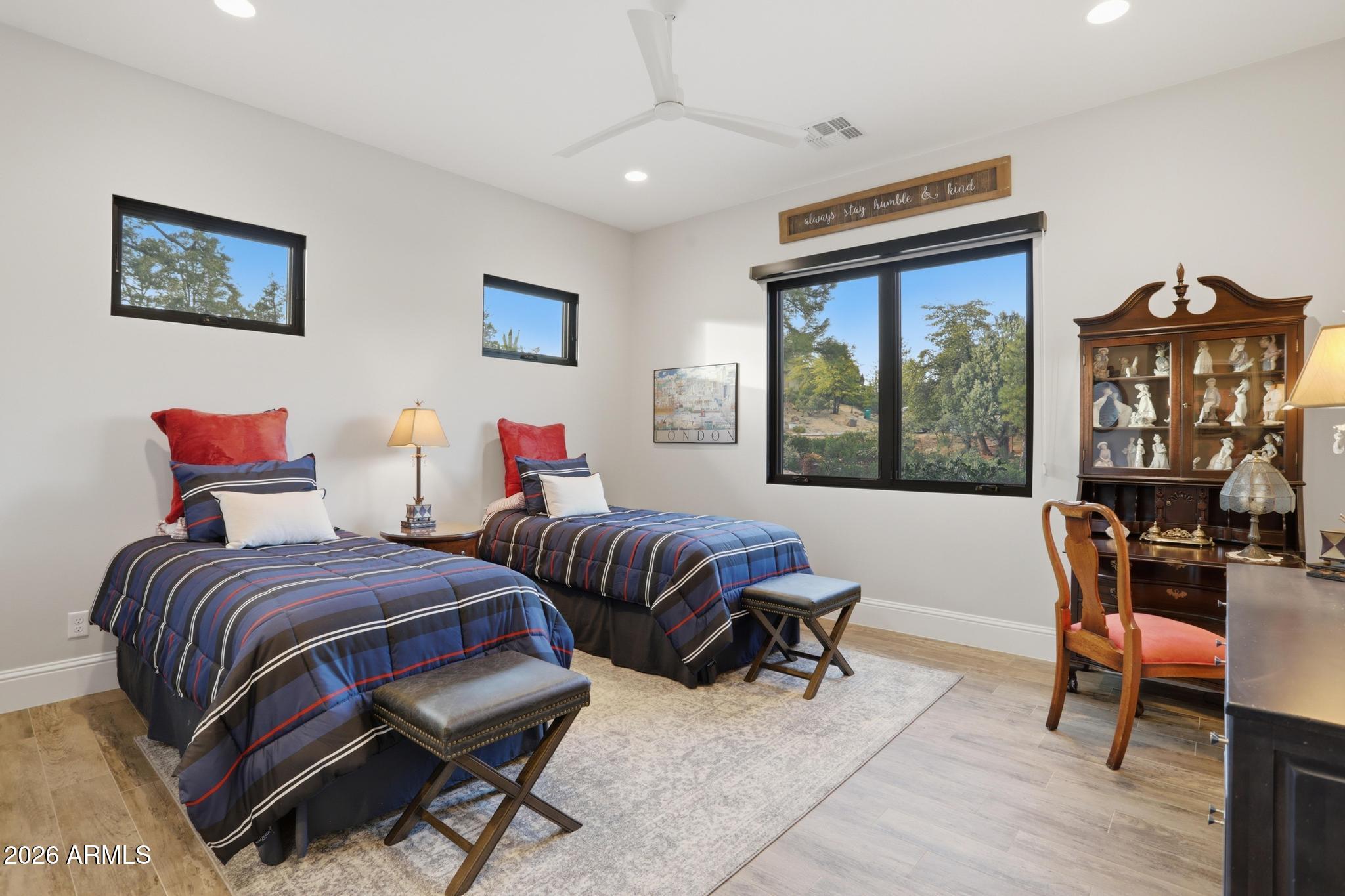 2207 East Filaree Circle Payson, AZ 85541 - Photo 22 of 38 a bedroom with furniture and a large window