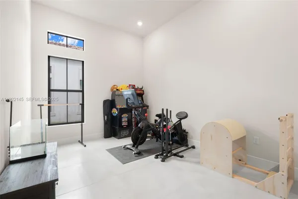 a house view with a garden space