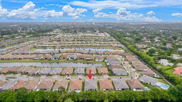 an aerial view of a city