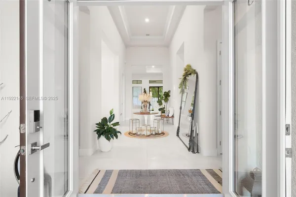 view of living room with furniture and potted plant