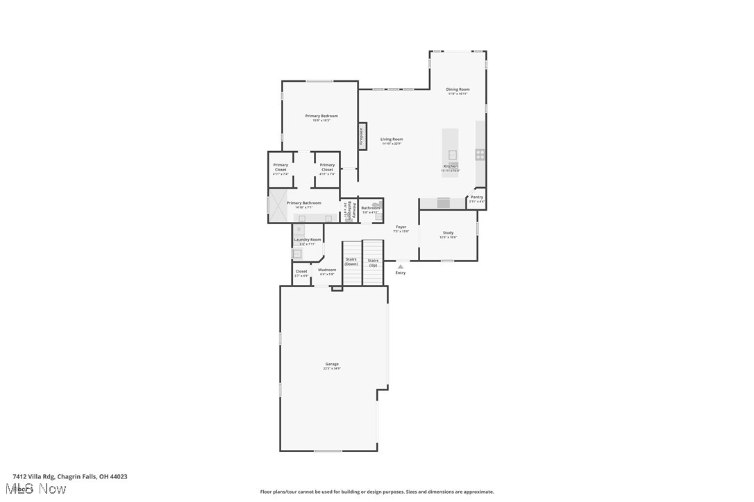 7412 Villa Ridge Chagrin Falls, OH 44023 - Photo 45 of 47 Floor Plan/ Room layout 1st Floor