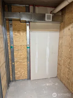 a view of a door and a door