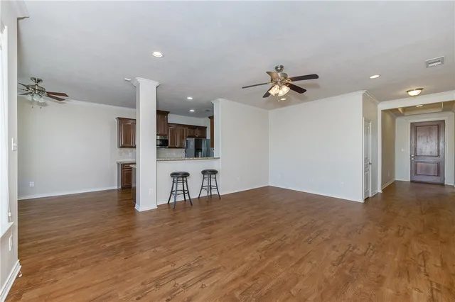 a close view of closet