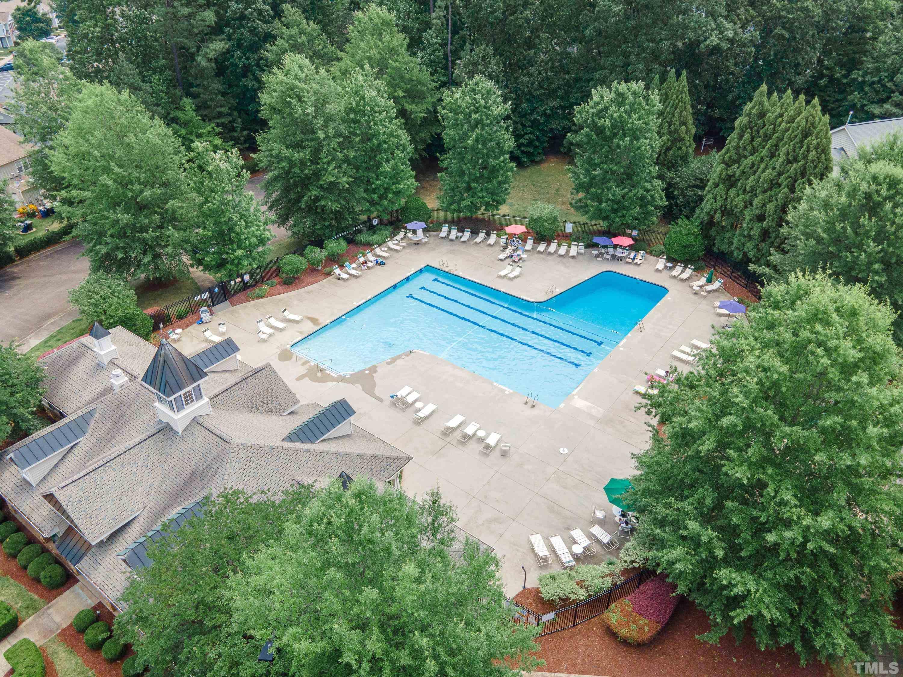 8613 Benzinger Drive Raleigh, NC 27613 - Photo 44 of 48 an aerial view of a house with yard
