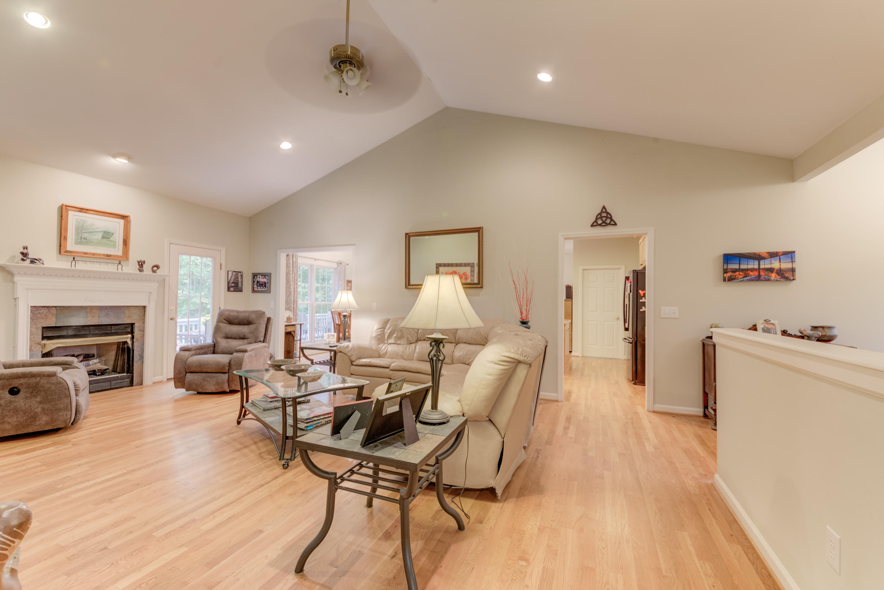 2480 Iron Ridge Road Rocky Mount, VA 24151 - Photo 17 of 38 a living room with furniture and a fireplace
