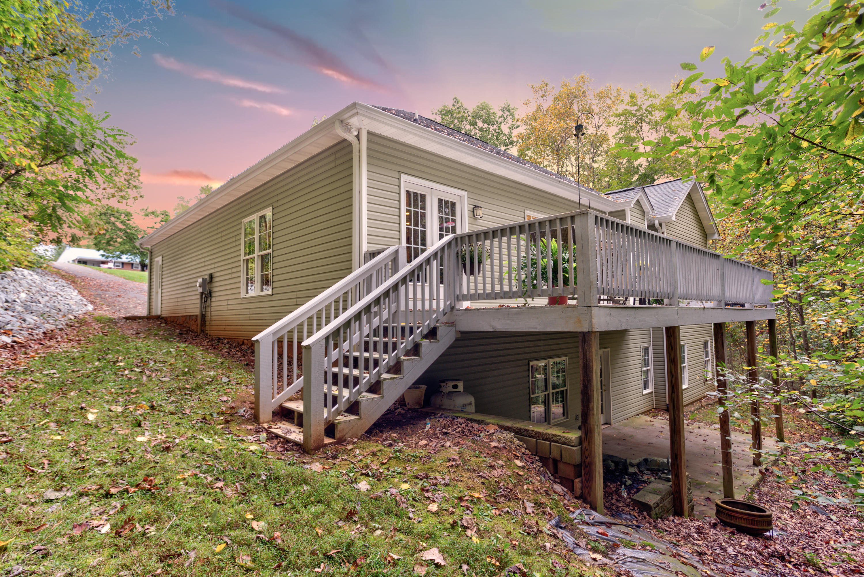 2480 Iron Ridge Road Rocky Mount, VA 24151 - Photo 5 of 38 a front view of a house with balcony