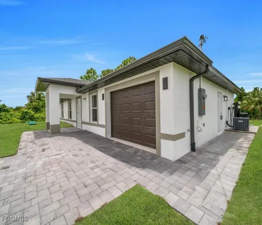 a backyard with garden