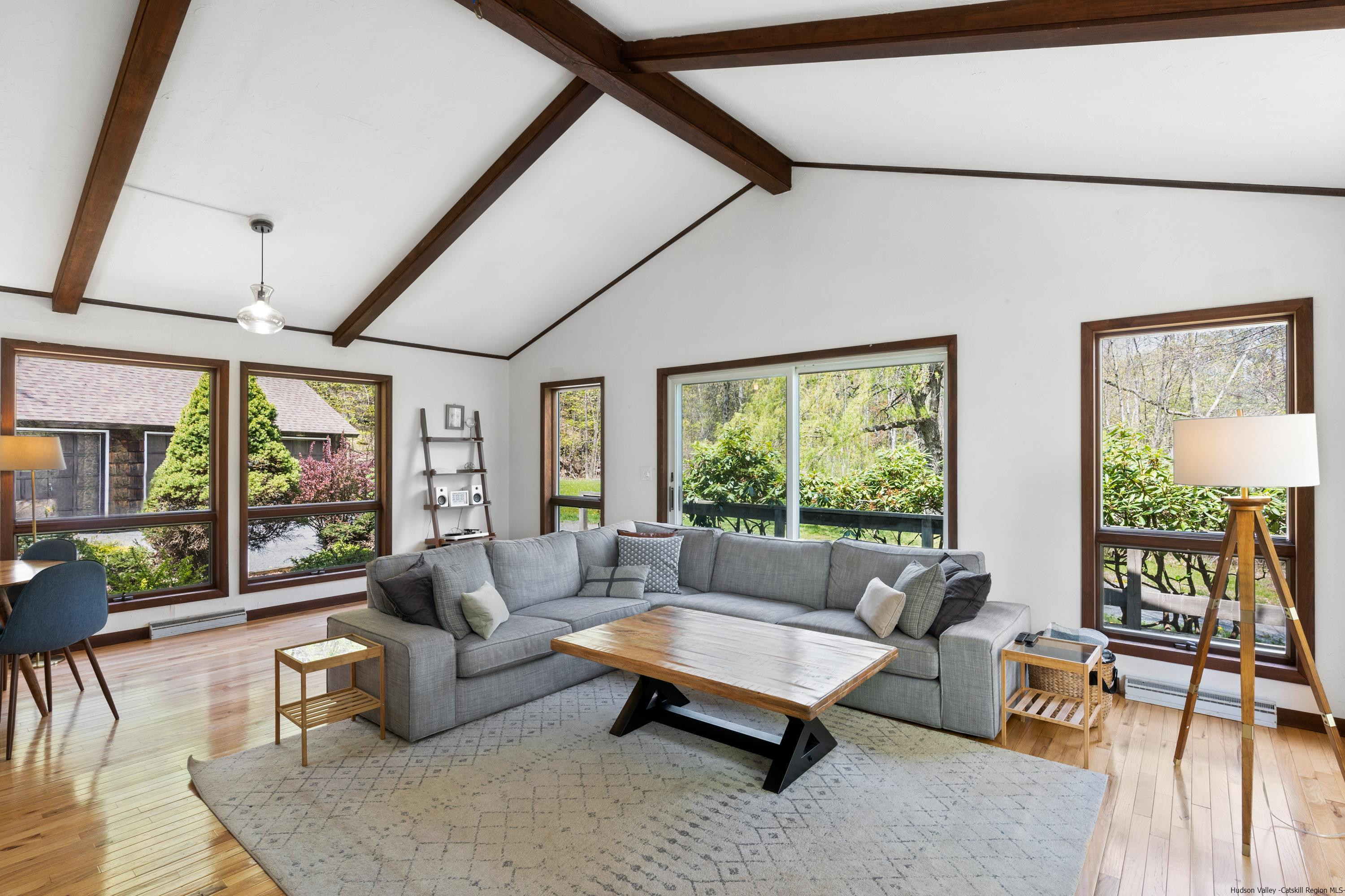 167 Old Towne Road Roxbury, NY 12421 - Photo 7 of 29 a living room with furniture and a large window