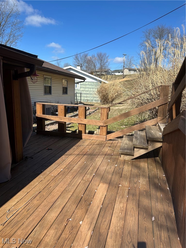 167 Andover Road Woodsfield, OH 43793 - Photo 17 of 50 View of wooden terrace