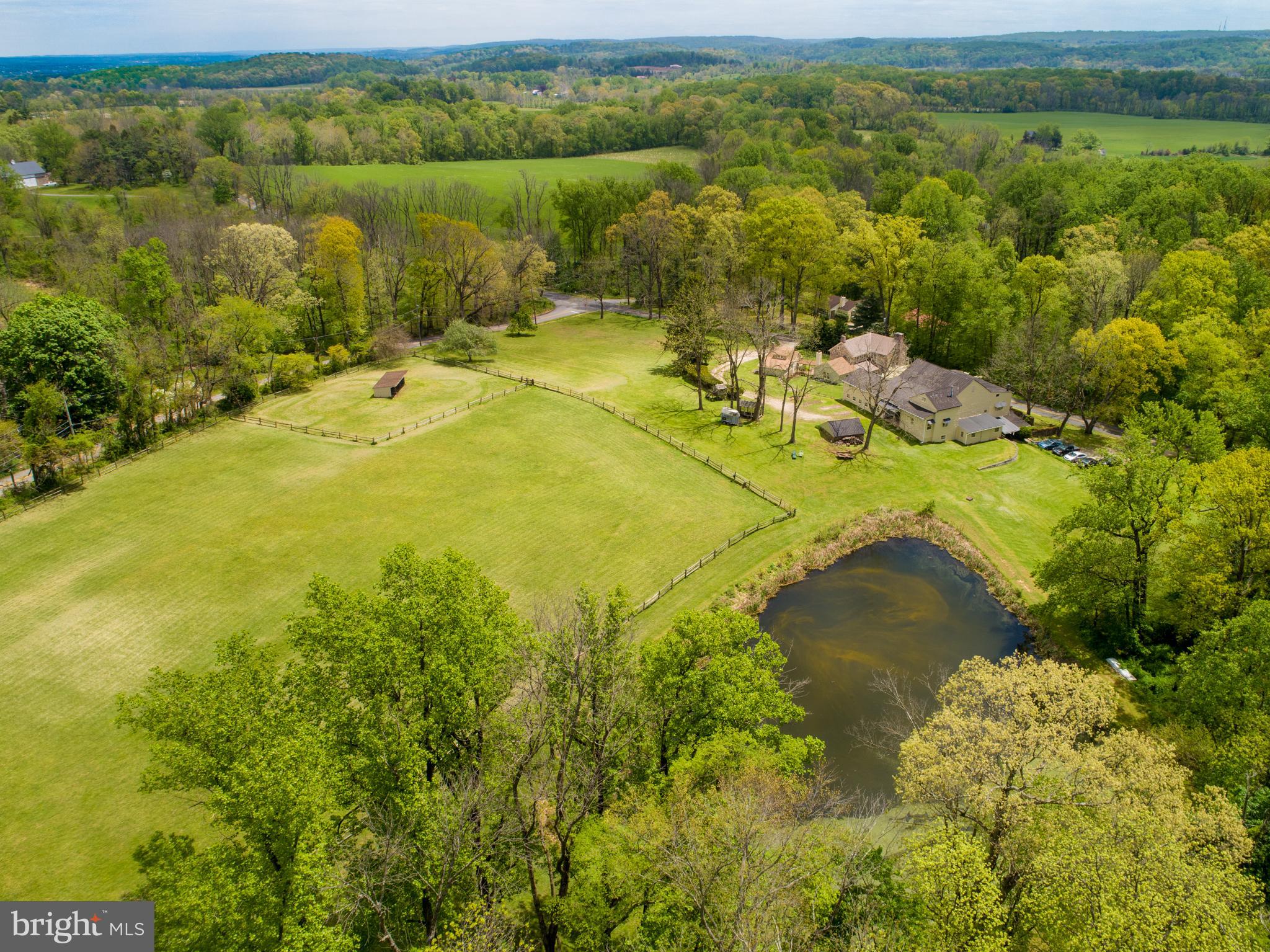 1473 St Matthews Road Chester Springs, PA 19425 - Photo 4 of 60 Areal over Walnut Ridge farm to Bryn Coed