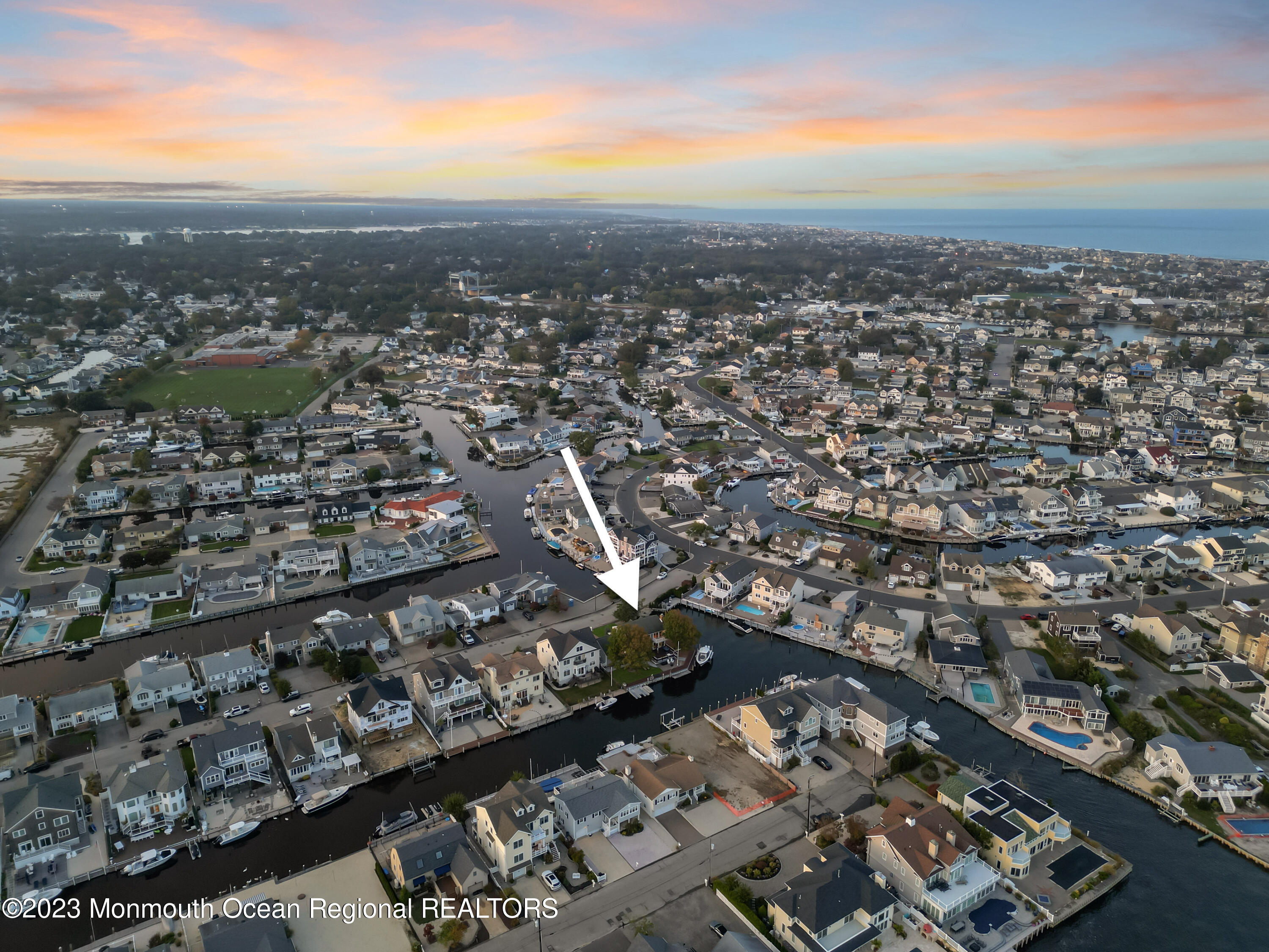 1801 Boat Point Drive Point Pleasant, NJ 08742 - Photo 71 of 76 an aerial view of a city