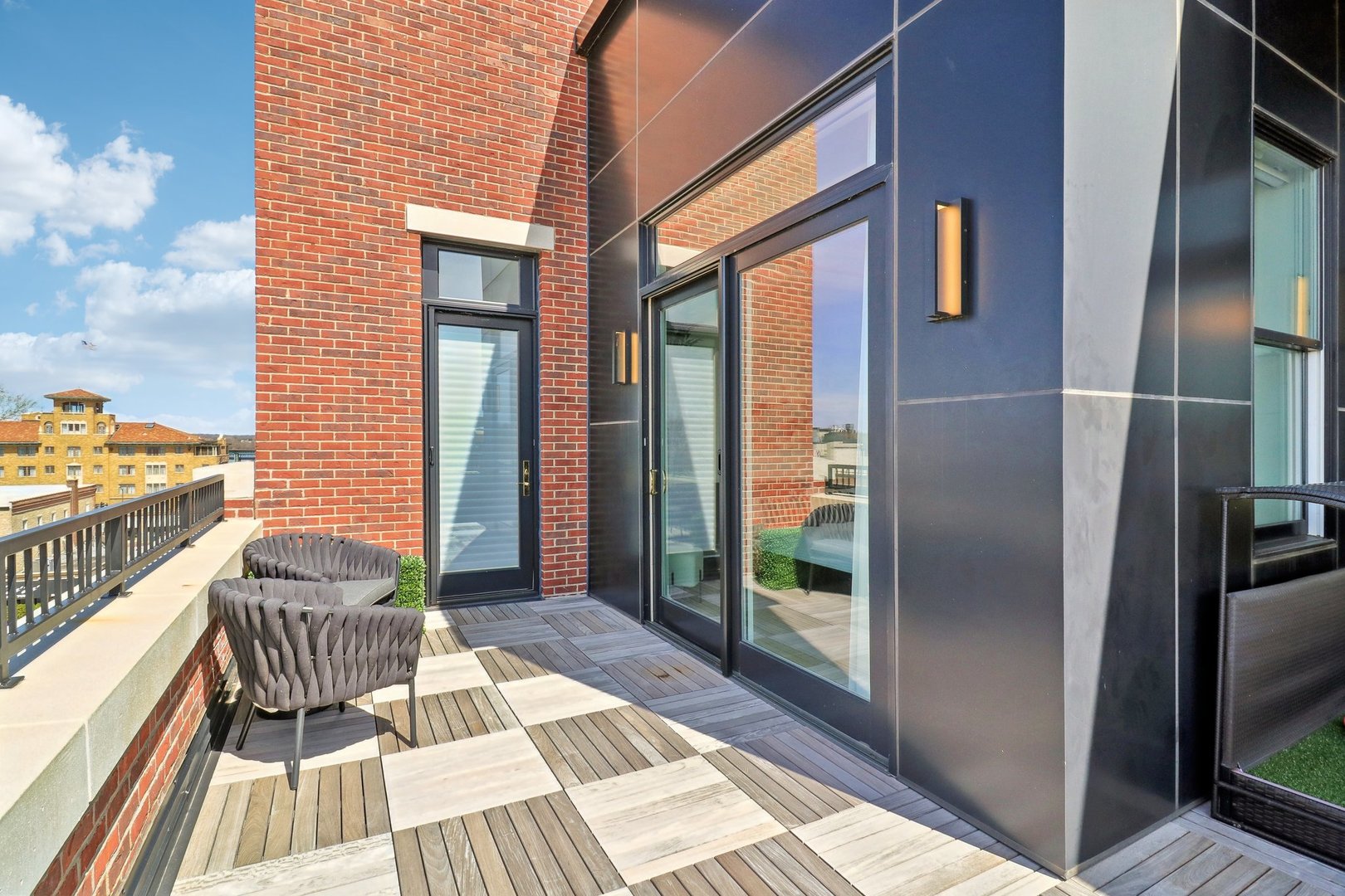 50 South 1st Street, Unit 5D St. Charles, IL 60174 - Photo 22 of 52 a view of balcony with wooden floor