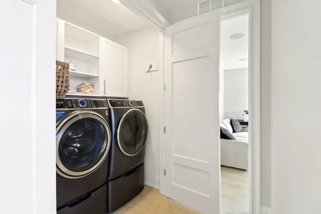 a view of terrace with city view