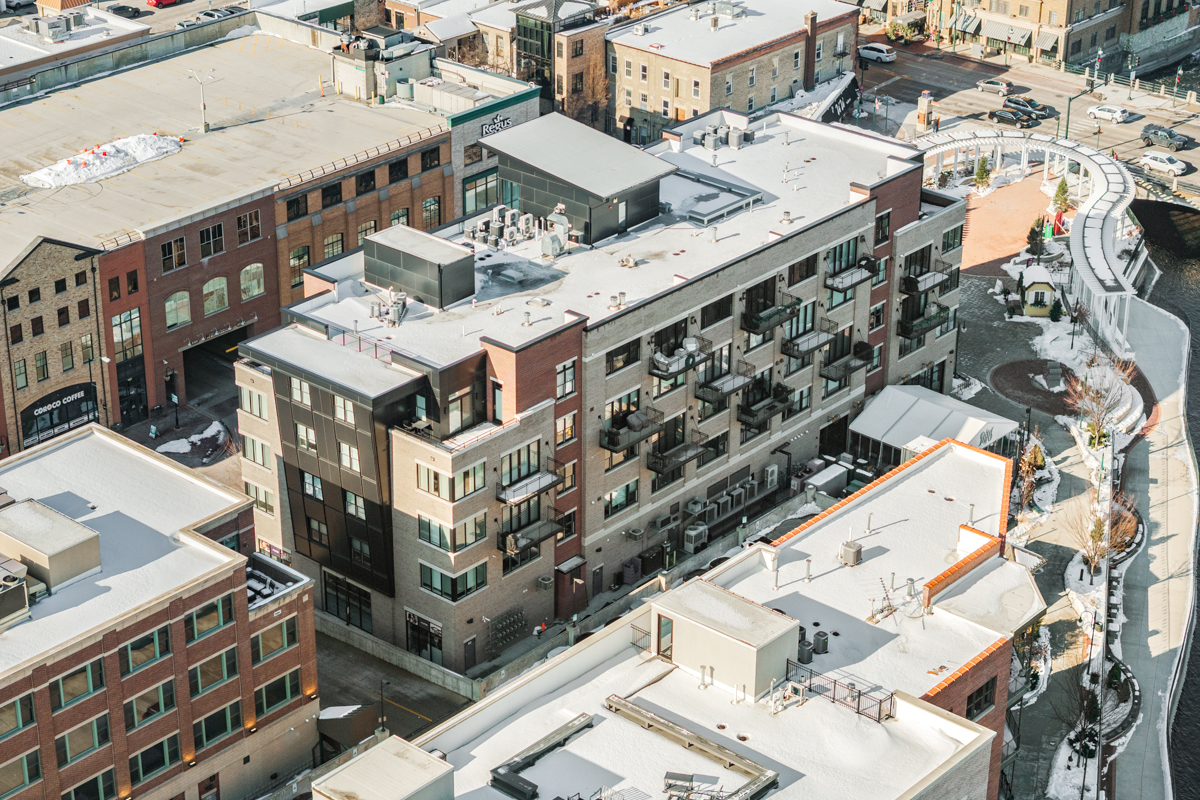 50 South 1st Street, Unit 5D St. Charles, IL 60174 - Photo 7 of 52 a large building with a clock on the top