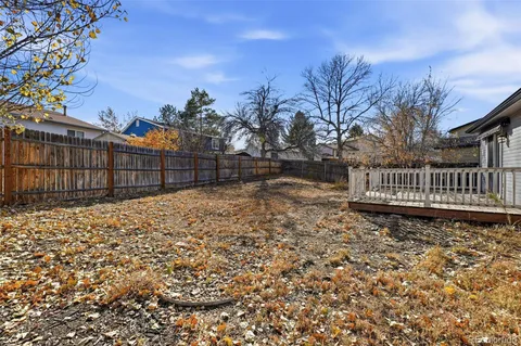 a view of a yard with a house and a tree
