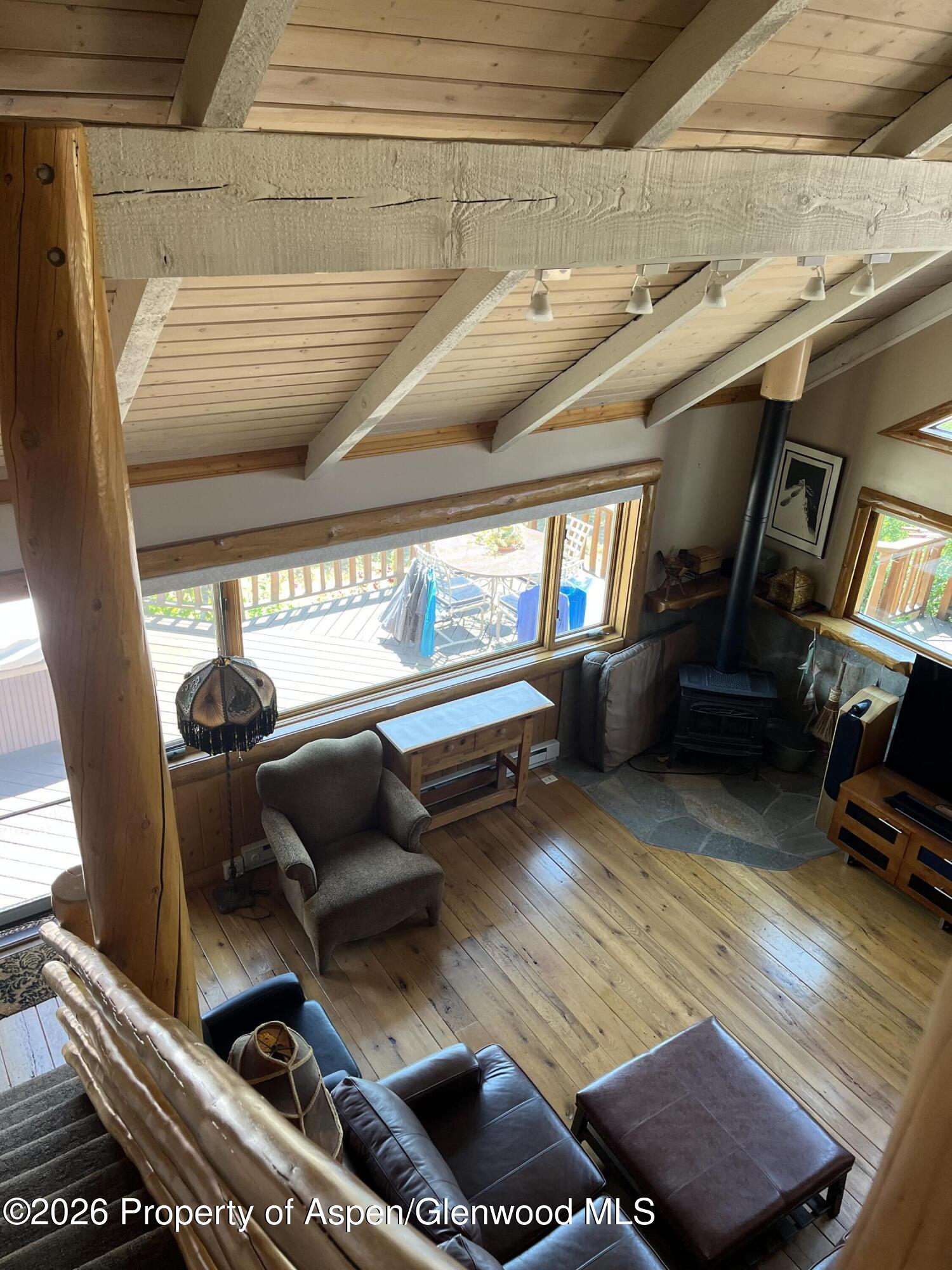 234 Light Hill Road Snowmass, CO 81654 - Photo 18 of 29 234 Living Room from Upper Level