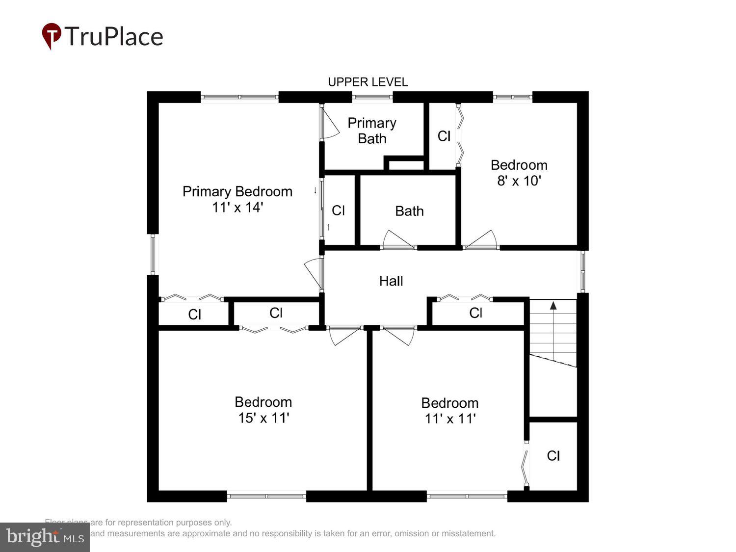 8933 Burke Lake Road Springfield, VA 22151 - Photo 46 of 47 Upper-Level Floor Plan