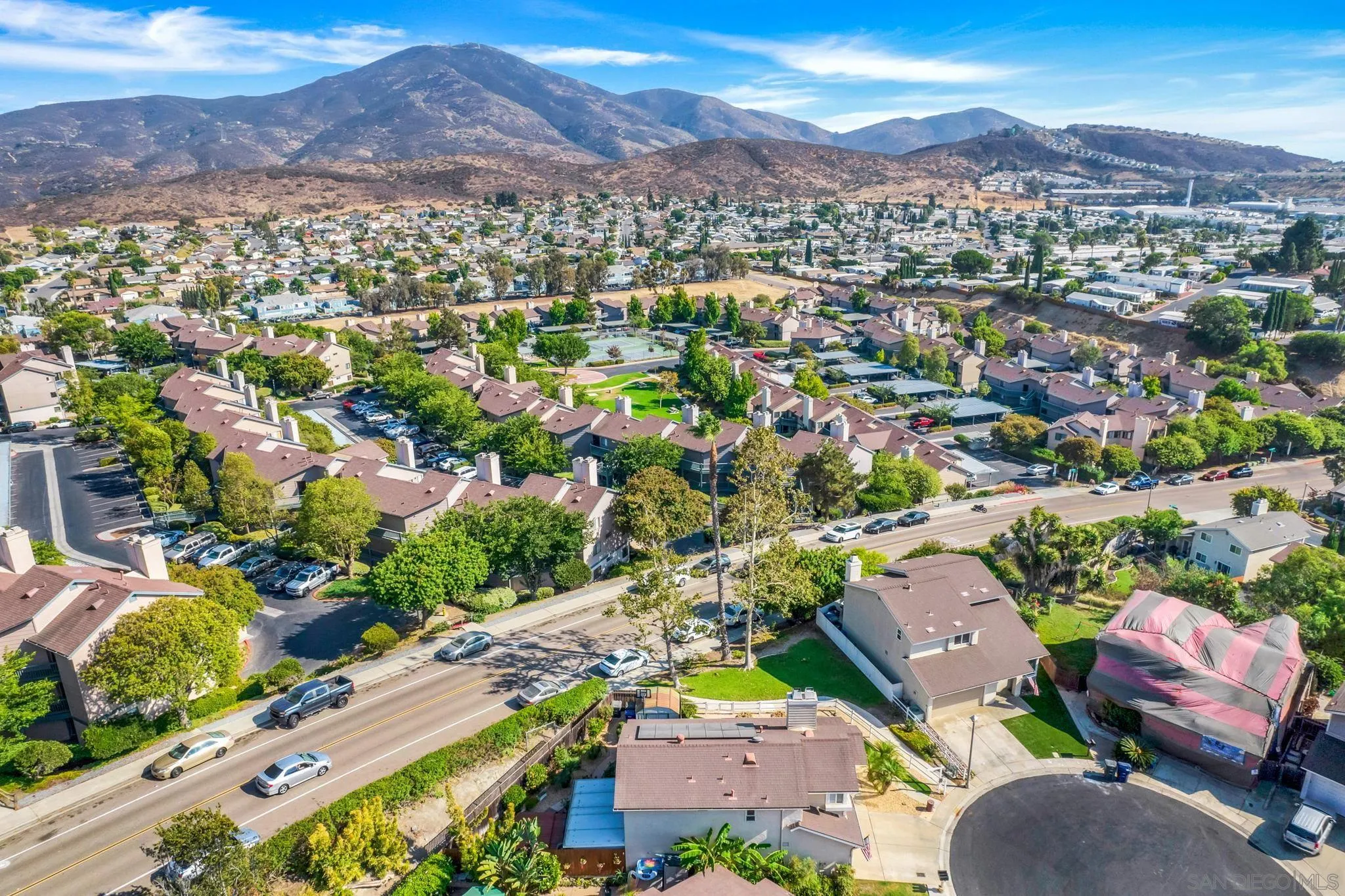3006 Gayla Court Spring Valley, CA 91978 - Photo 31 of 39 an aerial view of a city with lots of residential buildings