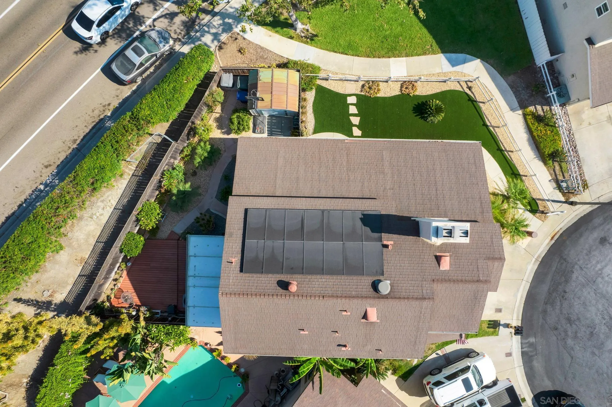 3006 Gayla Court Spring Valley, CA 91978 - Photo 32 of 39 an aerial view of a house with a yard