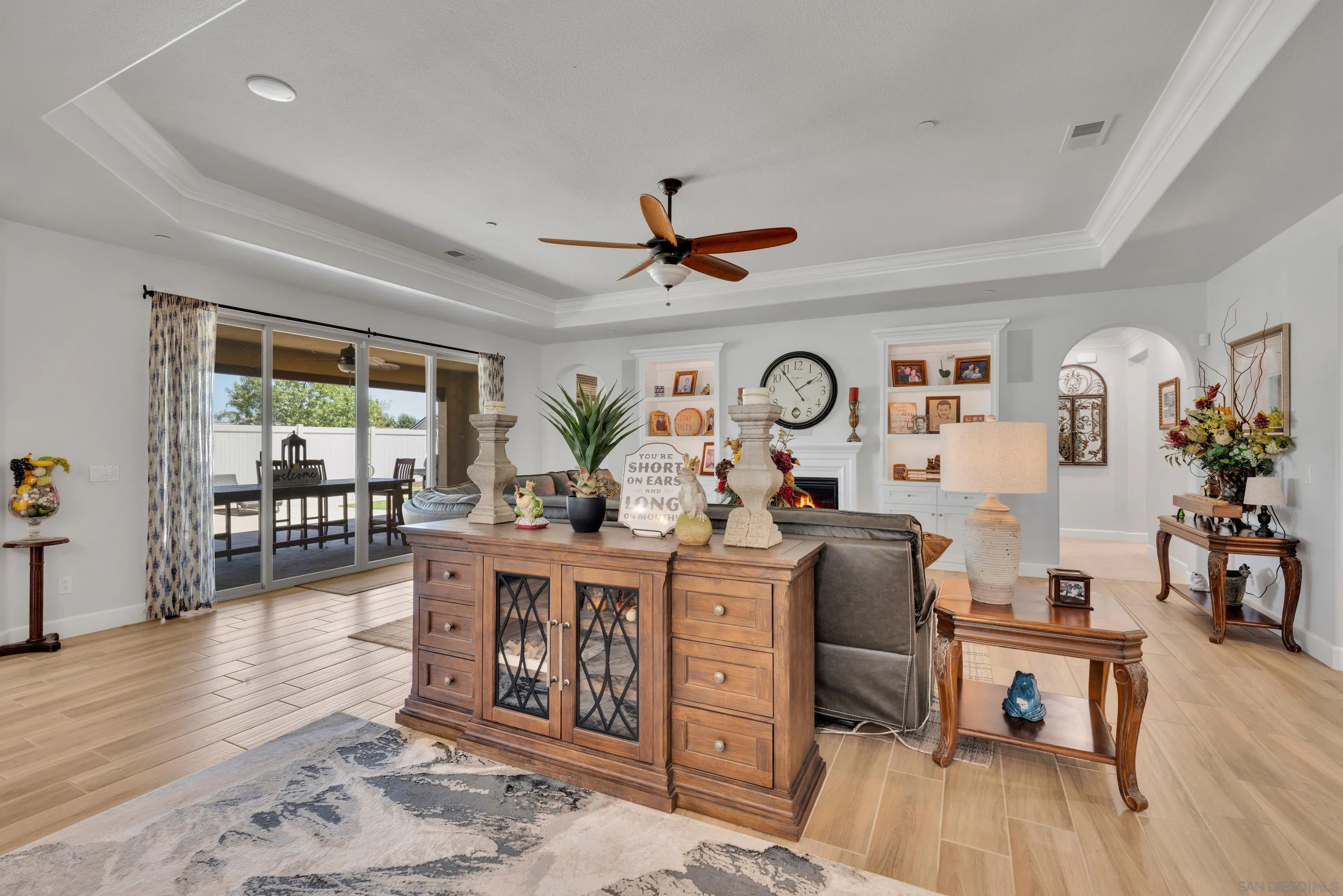 5620 Rancho Del Caballo Bonsall, CA 92003 - Photo 15 of 62 a living room with furniture and wooden floor