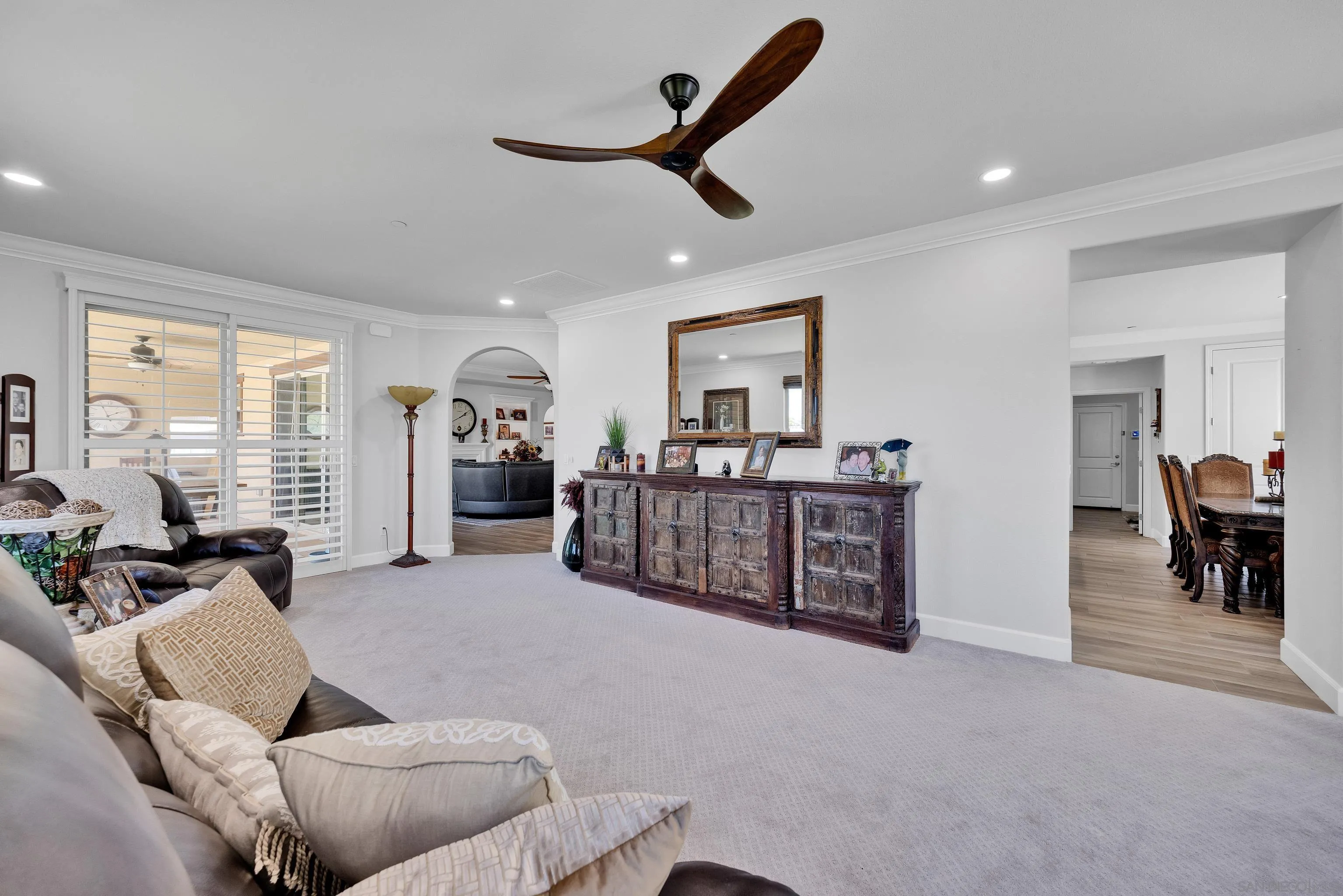 5620 Rancho Del Caballo Bonsall, CA 92003 - Photo 25 of 62 a living room with furniture and a ceiling fan