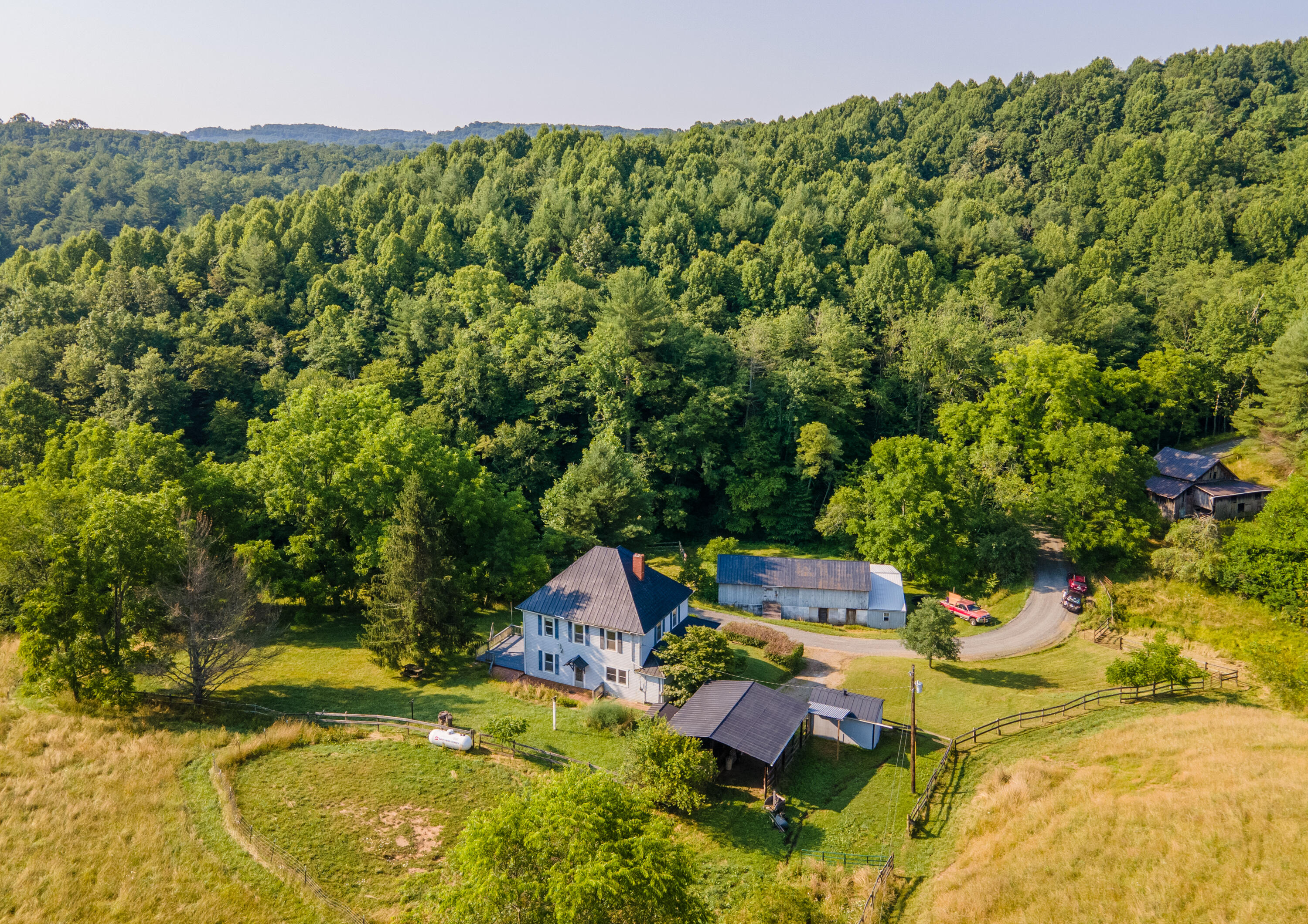 415 Reed Hill Road Northwest Floyd, VA 24091 - Photo 2 of 69 a view of backyard with swimming pool