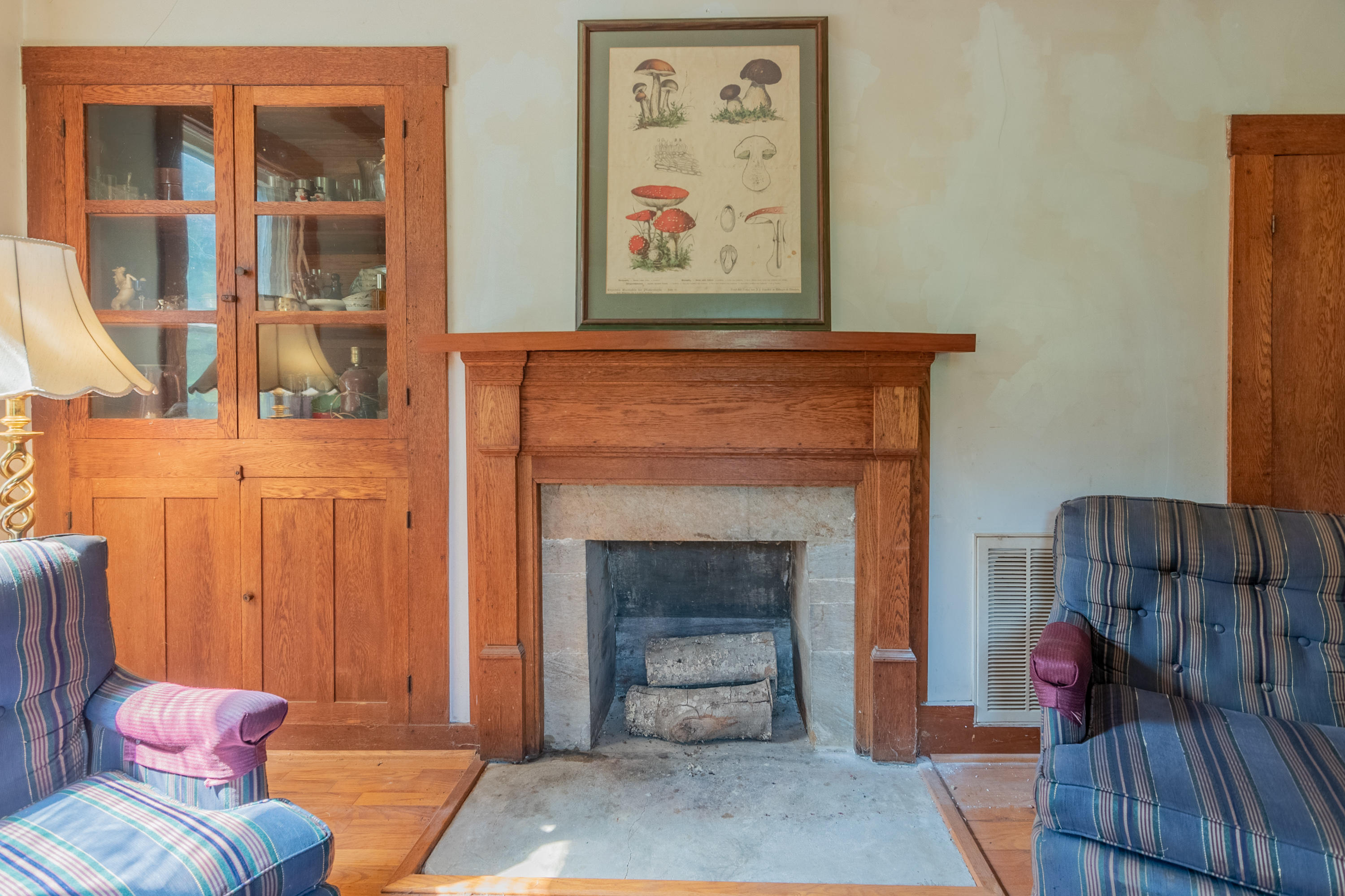 415 Reed Hill Road Northwest Floyd, VA 24091 - Photo 34 of 69 a living room with furniture and a fireplace