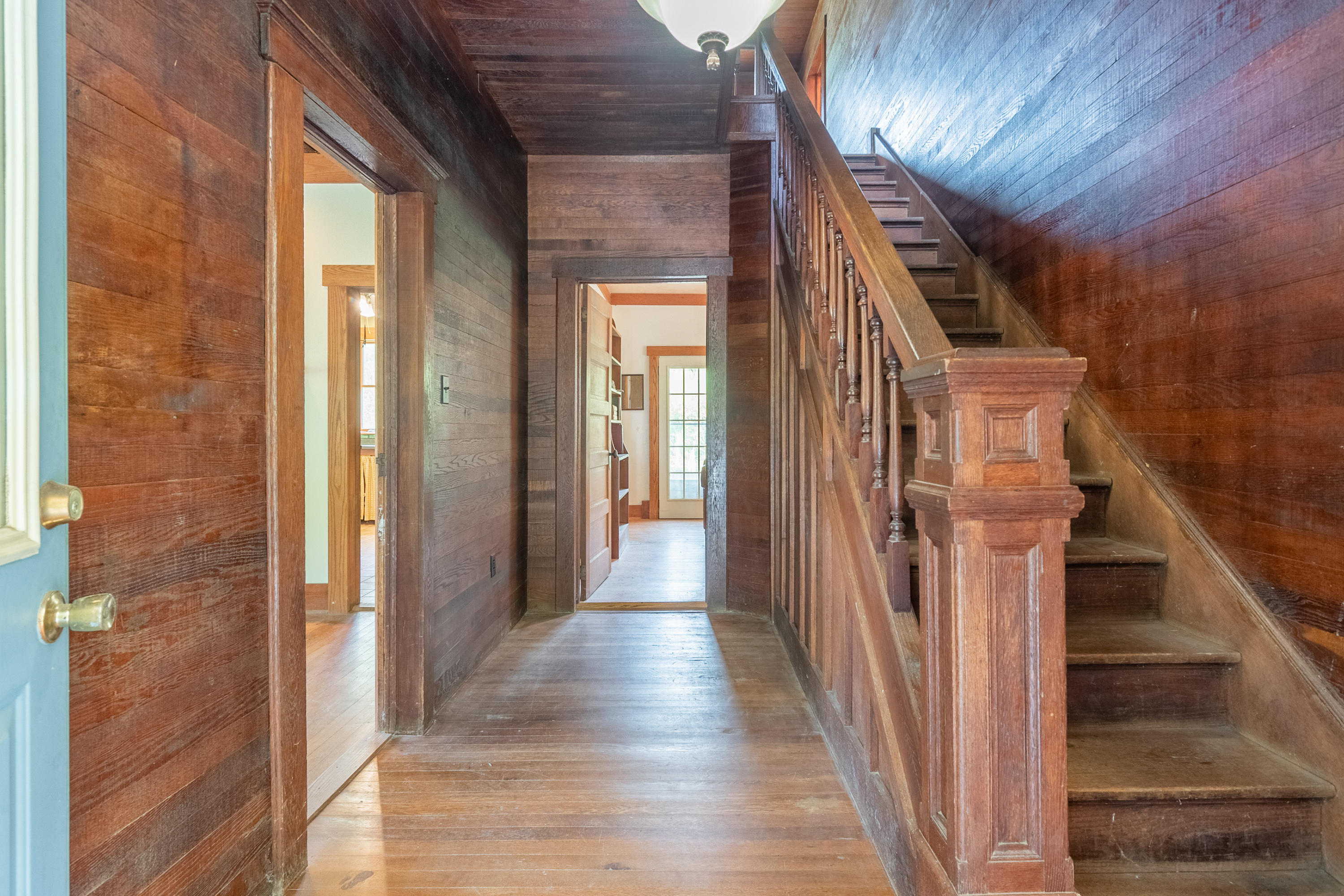 415 Reed Hill Road Northwest Floyd, VA 24091 - Photo 37 of 69 a view of a hallway with wooden floor and entryway